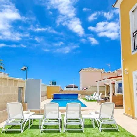 Vila Playa De Fanabe Sleeps 10 Pool Air Con Wifi Costa Adeje (Tenerife)